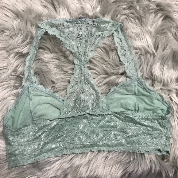 Light Blue Lace Racerback Bralette - Picture 2 of 2